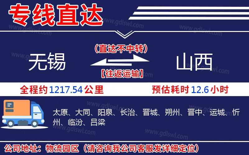 無(wú)錫到山西物流公司 無(wú)錫到山西物流公司